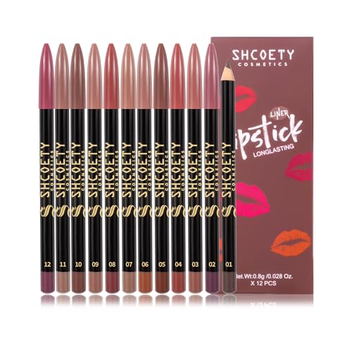 24 Matte Lip Liner Pencils Set | Waterproof Longwear