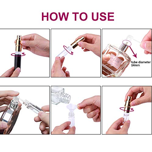 Zingso Mini Refillable Travel Perfume Atomizer Set - 3x6ml