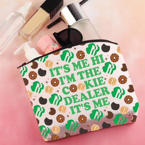BDPWSS Scout Cookie Gifts Scout Troop Gift Scouts Mom Gift It's Me Hi I'm The Cookie Dealer Makeup Bag Scoutmaster Gift (Cookie Dealer)