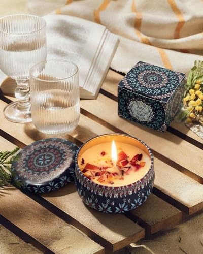 11-Piece Natural Spa Gift Set for Women - Bath Bombs, Salts & Candle