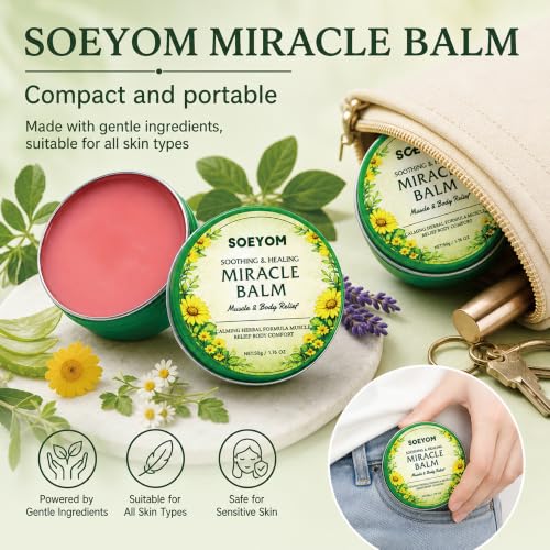 SOEYOM Miracle Balm for Varicose Veins & Muscle Relief - 1.76oz