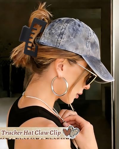 Hat-Friendly Claw Clips for Baseball Caps - 4 Pack