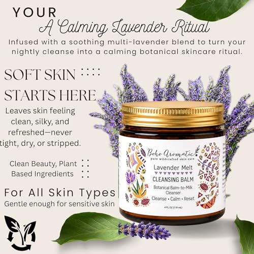 Lavender Melt Cleansing Balm | Balm-to-Milk Makeup Remover