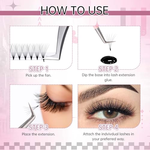 FADLASH 10D Volume Lash Extensions 14mm D Curl