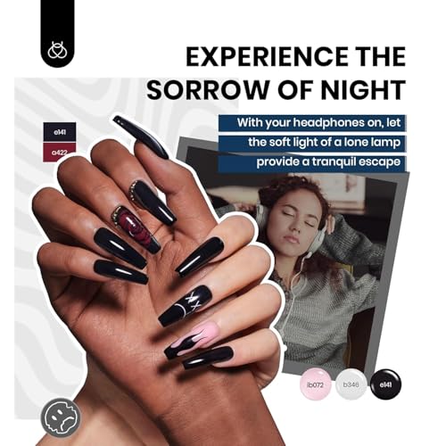 Beetles 85 Pcs Gel Nail Kit with UV Lamp, 55 Color Gel Polish Set - 11 Color Outfit