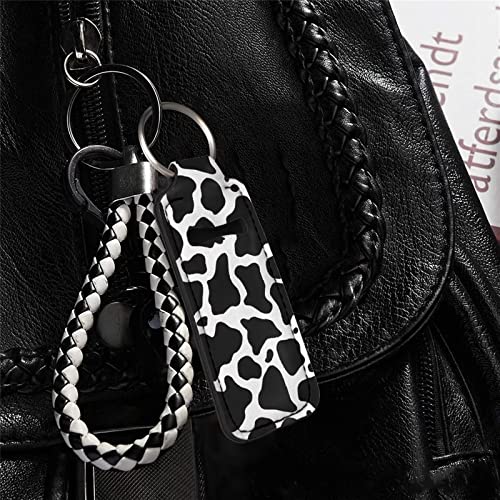 Suobstales Chapstick Holder Keychain Clip-on Sleeve Chap Stick Pouch Lip Balm Holsteror Lipstick Tracker Safeguard
