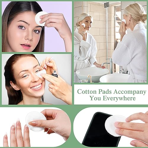 Maxcheck Bulk Cotton Rounds 3000 Count - 3-Layer Makeup Remover Pads