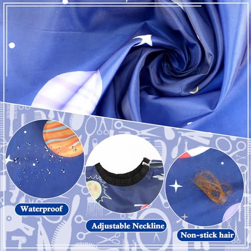 Kids Hair Cutting Cape with Neck Duster Brush - 55x39"