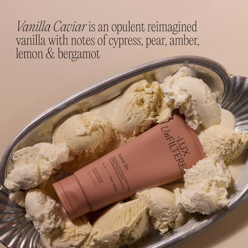 Lux Unfiltered N¡Æ32 Summer Skin Gradual Self Tanner, Hydrating Self Tanning Lotion with Shea Butter & Squalane - Non-Sticky, No Transfer, Natural-Looking - Vegan Sunless Tanner - Vanilla Caviar