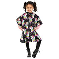 Kids Pink Leopard Hair Cutting Cape - Toddler XS-S Multicolor Unicorn Pattern