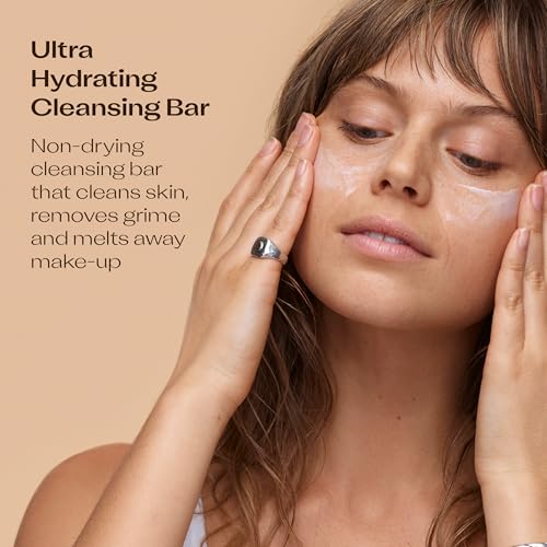 Trilogy Ultra Hydrating Cleansing Bar, Daily Face Wash With Marine Algae, Soap-Free, pH Balanced, 2.82 fl oz