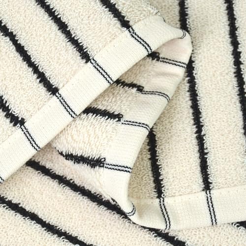 Jacquotha Cotton Washcloths 4 Pack 13x13 - Soft Striped