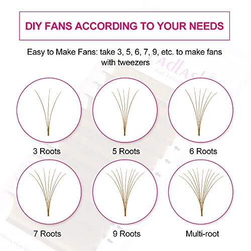 FADLASH Easy Fan Volume Eyelash Extensions 0.07 C Curl 8-14mm