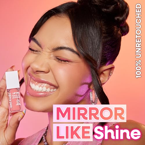 wet n wild Fuzzy Pillow Lip Oil - Hydrating, Lightweight Formula with 7 Oils