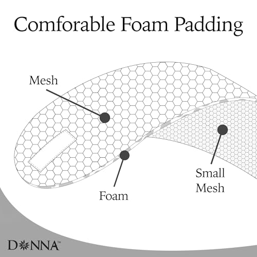 Donna Deluxe Foam Velcro Headband - Silk Hair Wraps for Face Wash & Styling