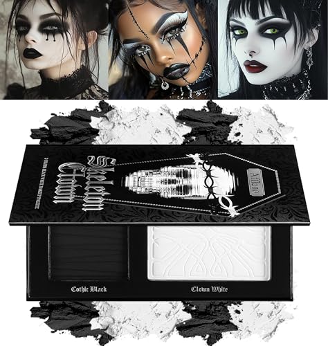 Black & White Makeup Palette - Goth Halloween Eyeshadow