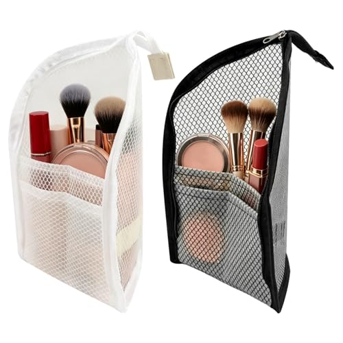 2 Pack Standing Toiletry Bag, Waterproof EVA Travel Organizer