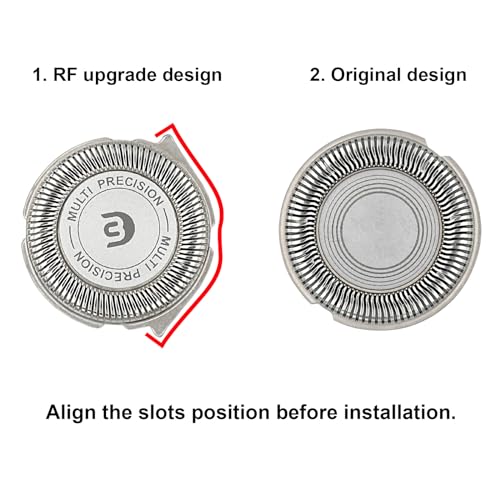 SH30 Replacement Heads for Philips Norelco Shaver Series 3000, 2000, 1000 and S1560, SH30 Blades for Philips Norelco 3900, 3600, 2400, 6 Pieces of Pack