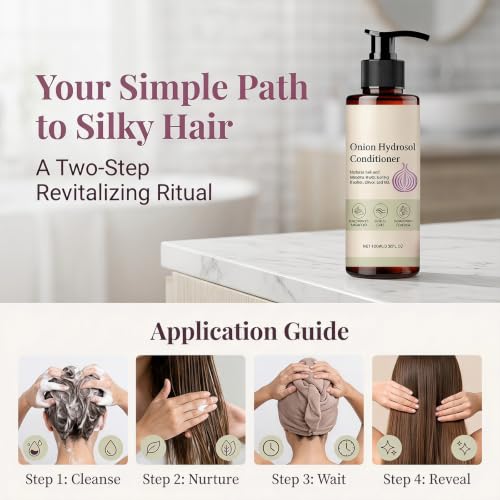 GosBio Onion Hydrosol Shampoo & Conditioner Set for Hair Growth