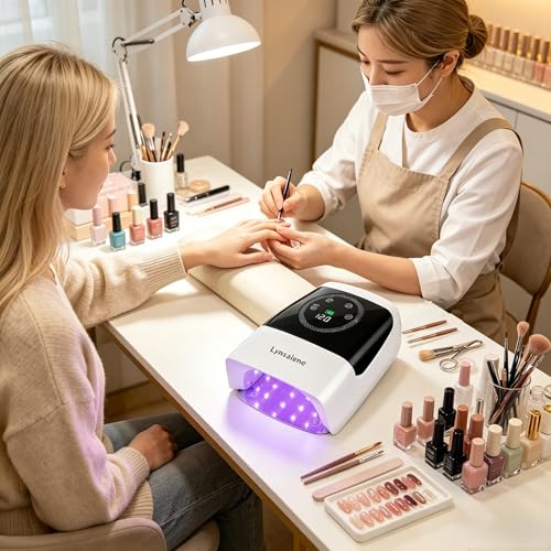 132W UV LED Nail Lamp Rechargeable Cordless Gel Dryer