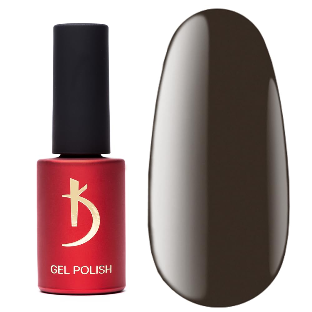 Kodi Professional CAPPUCCINO series Gel Nail Polish Color 8ml. Nude Beige French (0.27 fl oz) Gel LED/UV Nail Coat Soak Off Original (120 CN, 8ml. (dark coffee))