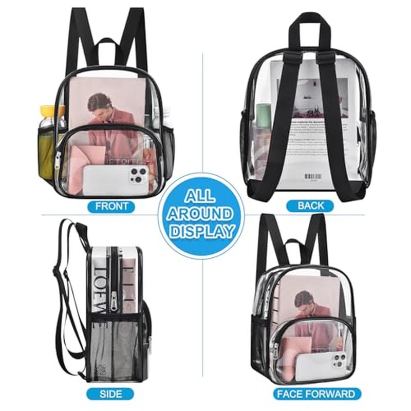 Clear Backpack for Stadium Events 12x12x6 Approved