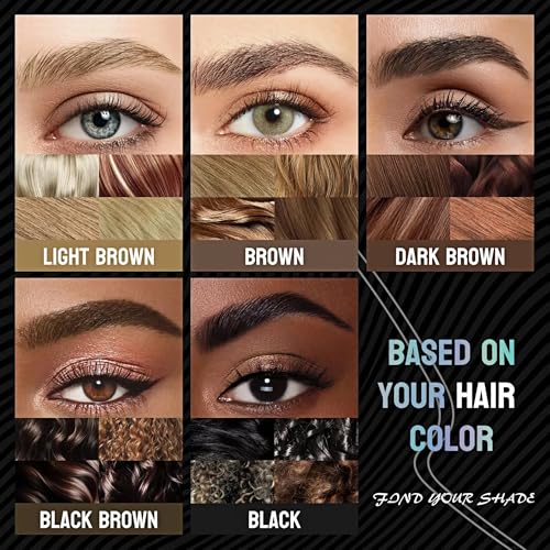 NinjaTiger 2-in-1 Eyebrow Pencil 2-Pack - Waterproof Microblading Brow Pen