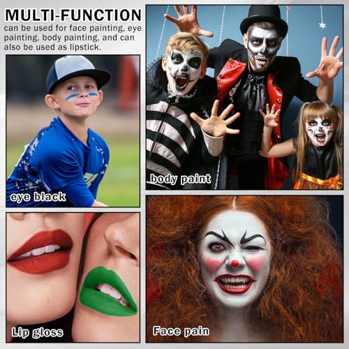 DAMUSI Face Paint Sticks for Sports - Football, Baseball & Makeup