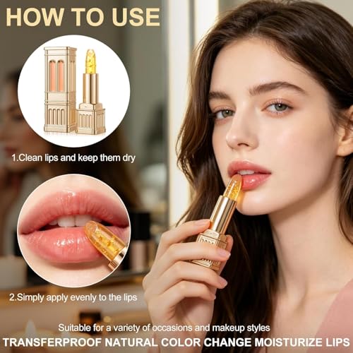 TIMLIFE pH Adjusting Color Changing Lipstick 2-Pack | Deep Nourishment & Hydration