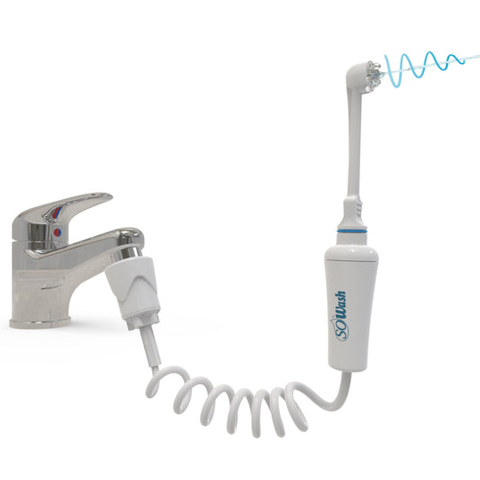 Water Flosser SOWASH VORTICE, Faucet Oral Irrigator Dental Water Floss, It Connects Directly to The Faucet, Non-Electric Dental Irrigator, with Vortice Tip (Int. Pat.), Italian Product