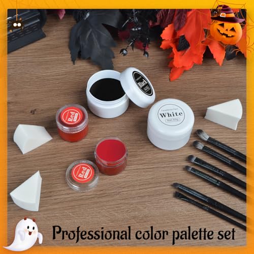 Clown Makeup Kit - 13 Piece Oil-Based Face Paint Set