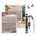 Fairy Lash Clusters Kit – 144pc Manga Lashes with Applicator