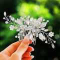 Bridal Hair Comb with Pearls & Crystals - Wedding Hair Piece