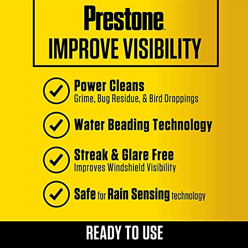 Prestone AS657 Bug Wash Windshield Washer Fluid, 1 Gallon (Pack of 2)