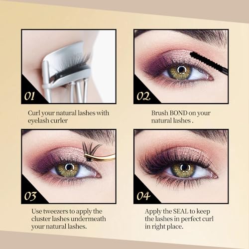 Lash Clusters D Curl 10-16mm 280pcs DIY Eyelash Extensions