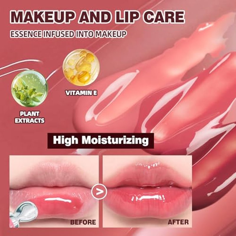 Hydrating Lip Serum Set - 4PCS Tinted Glossy Lip Balm