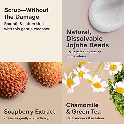 Paula's Choice The UnScrub Cleansing Gentle Face Scrub, 4oz Bottle, with Jojoba Beads, Vitamin E, & Green Tea