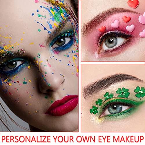 CAHIUYOA 3-Piece Green Eyeliner Set - Metallic & Pearl Shimmer Eye Shadow Pencils with Glitter Finish