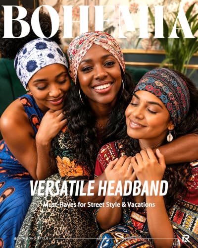 REOTECALL Extra Wide Non-Slip Headbands for Women - 6 Pack