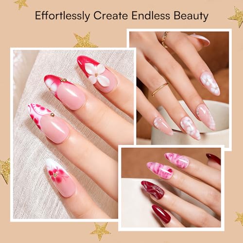 Makartt Blooming Gel - Clear UV LED Nail Polish for Watercolor & Marble Nail Art