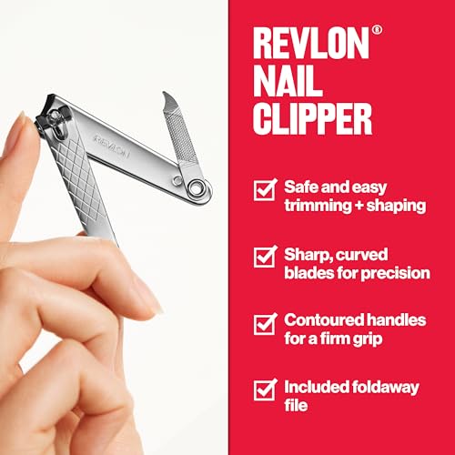Revlon Nail Clipper with Foldaway File - Silver, 1 Count (Variation of THIS listing)