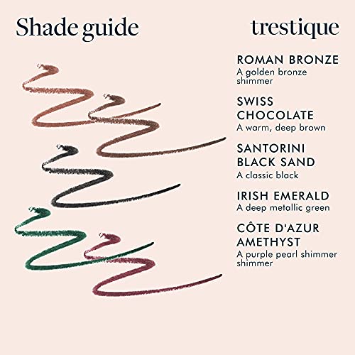 TRE'STIQUE trestique Eyeliner, Refillable Long Lasting Eyeliner Pencil With Built-In Smudger And Sharpener, Clean Beauty Eye Pencil, Sustainable