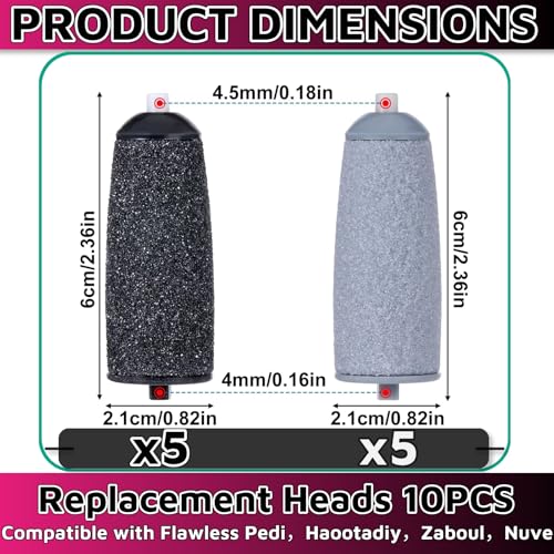 10-Pack Electric Pedi Callus Remover Replacement Heads