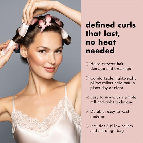Heatless Curling Set - Soft Pillow Rollers for All Hair Types