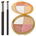4-in-1 Eye & Cheek Palette with Brushes | Eyeshadow, Blush, Highlighter