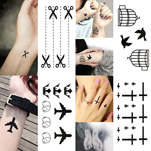 30 Sheets Temporary Tattoos Kit - 100+ Designs for Kids & Adults
