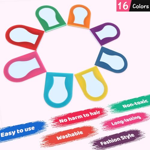 Hair Chalk for Girls, 8 Colors Washable Temporary Dye