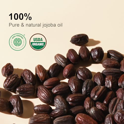 Yoken Organic Jojoba Oil 16oz - USDA Certified Cold Pressed