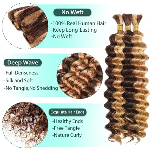 Brazilian Human Hair Braiding Bundle 22" 150g P4/27