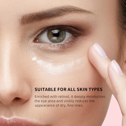 Retinol Eye Stick with Caffeine & Vitamin C - Anti-Aging Under-Eye Balm for Dark Circles & Puffiness